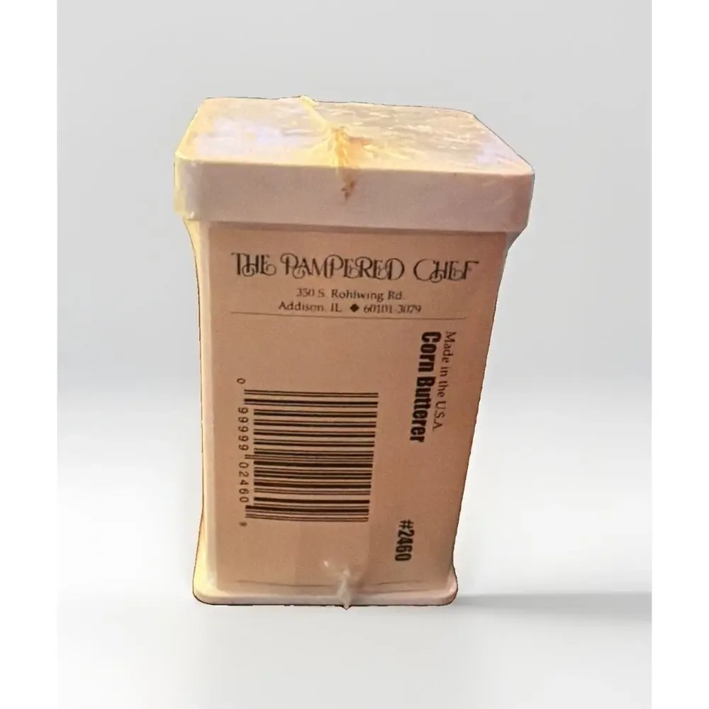 New Pampered Chef Corn Butterer #2460 Factory Sealed NIP White Spreader USA
